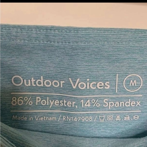 Outdoor Voices Aqua Blue Leggings Medium - Picture 4 of 4